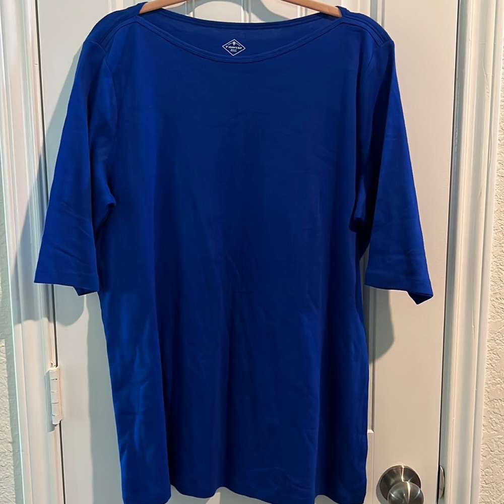 Women’s St John’s Bay Classic Boatneck Tee NEW WITHOUT TAGS